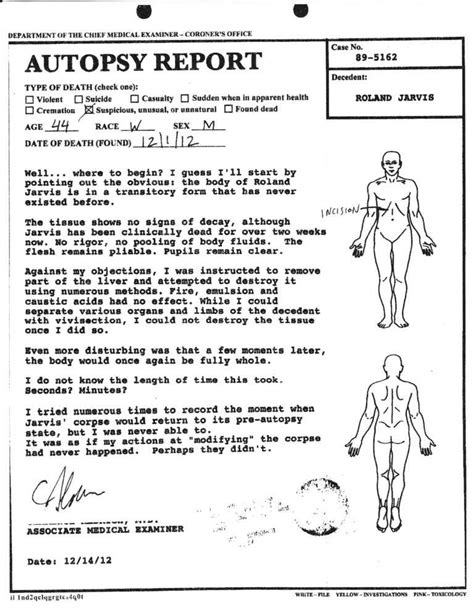 Blank Autopsy Report Template ] – Blank Police Report within Autopsy ...