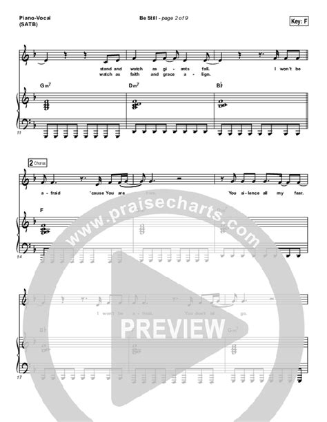 Be Still Sheet Music Pdf Hillsong Worship Praisecharts