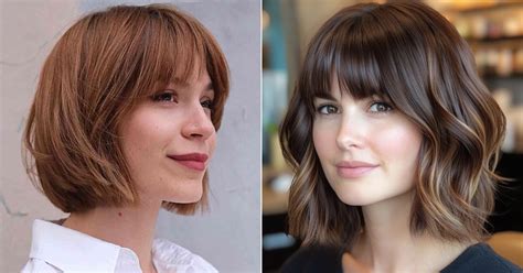 Stylish Choppy Bob With Bangs For Effortless Beachy Waves