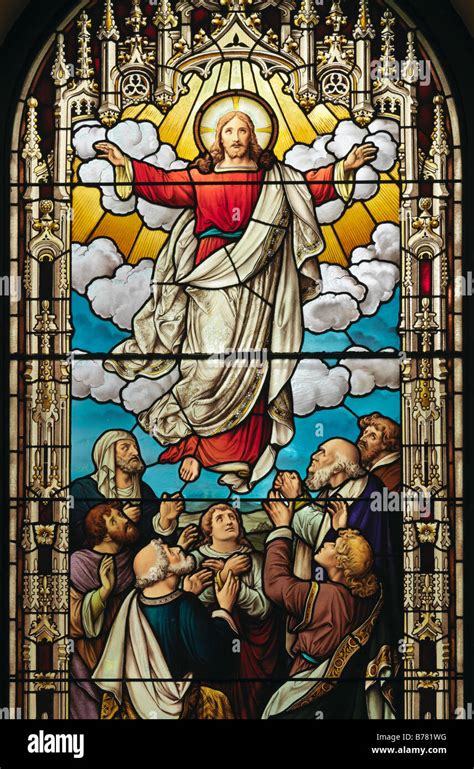 Ascension Of Jesus Stained Glass Atelier Yuwa Ciao Jp