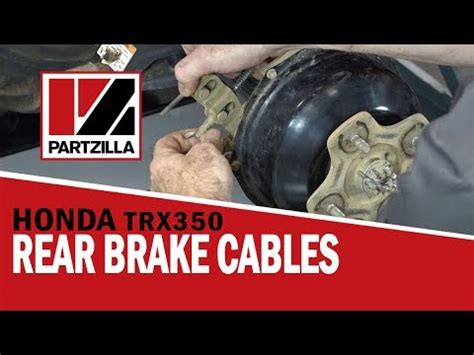 Honda Rancher Rear Brake Cable Replacement Partzilla Youtube