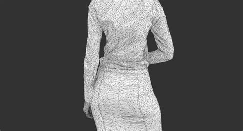 Business Woman Standing 3d Model 59 Obj Max Fbx 3ds Unknown