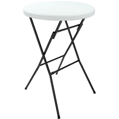 Table Haute Pliante Ø 72 Cm Blanc Table Ronde Dappoint 110 Cm Table De