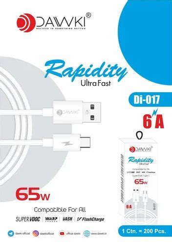 W Vooc Usb Data Cable At Rs Piece Data Cables In New Delhi Id