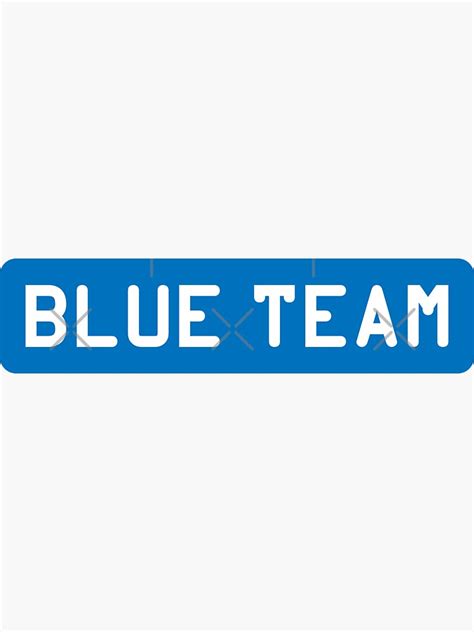 "Blue Team" Sticker for Sale by adidabu | Redbubble