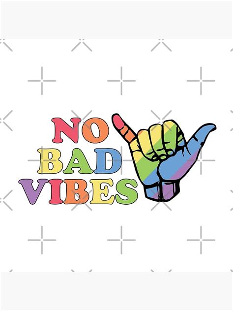 No Bad Vibes Poster For Sale By Empathylife Redbubble