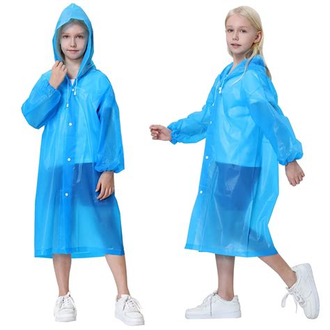 Chaquetas Chubasquero Para Niños De 6 A 12 Años Impermeable Con Capucha