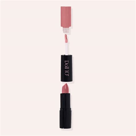Amazon Nude Lip Wardrobe Duo Doll Beauty Lipstick Mimosa Lip Gloss Island Time