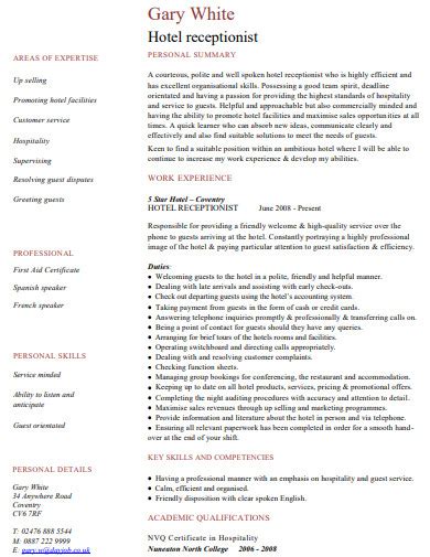 Receptionist Resume 19 Examples Doc Apple Pages Word How To Create Pdf