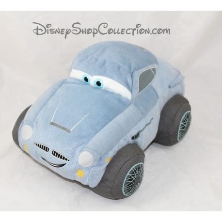 Plush car Finn McMissile DISNEY Cars 2 blue 25 cm - DisneySh...