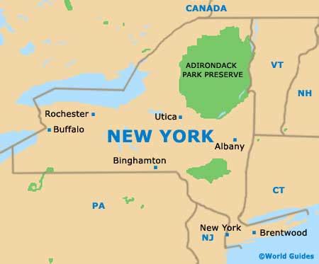 Map Of New York Buffalo Area - Cornie Christean