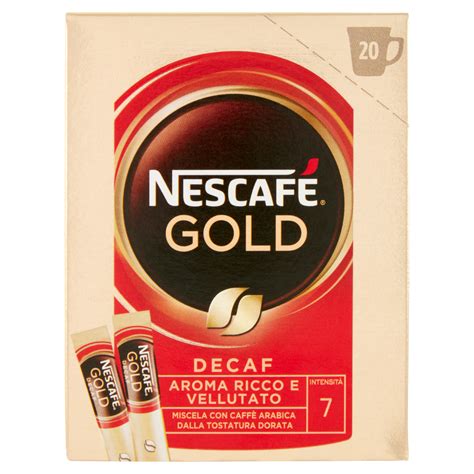 NESCAFÉ Gold Decaf Caffè Solubile Decaffeinato 20 Bustine da 1 7g