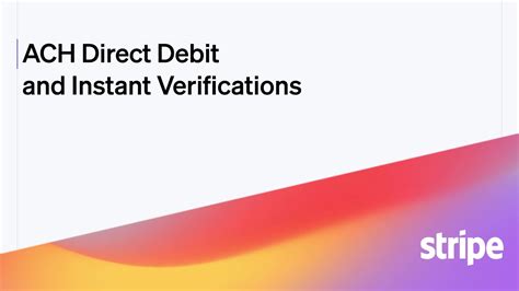 Ach Direct Debit With Instant Verifications Youtube