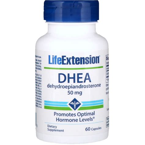 Life Extension Dhea 50 Mg 60 Capsules By Iherb