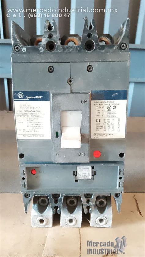 Interruptor termomagnético 600 600 VAC 3 polos modelo SGHA36AT0600