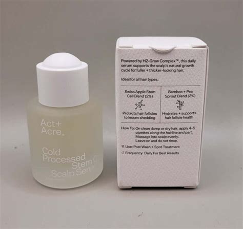 Act Acre Cold Processed Stem Cell Scalp Serum Oz New In Box Fl Oz