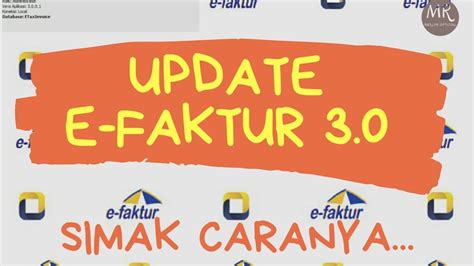 CARA UPDATE EFAKTUR VERSI 3 0 Efaktur Pajak Go Id YouTube