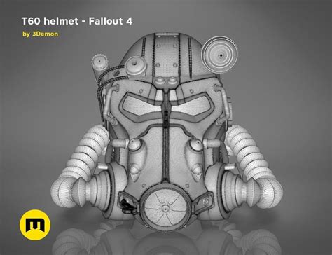 T60 Helmet Fallout 4 3d Model 3d Printable Cgtrader