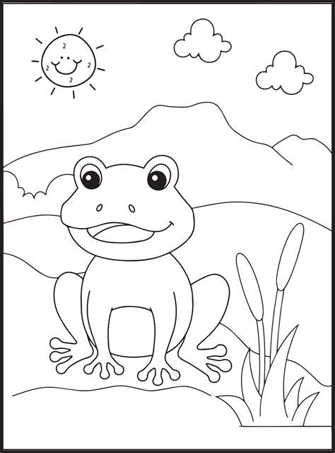 Reptiles Coloring Pages 16825080 Vector Art at Vecteezy