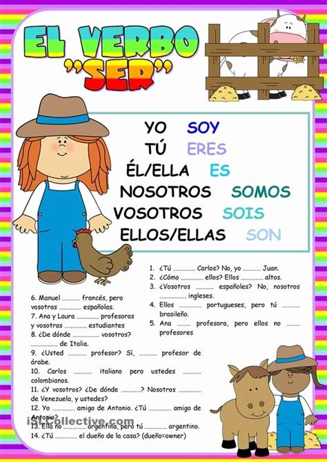 El Verbo Worksheet