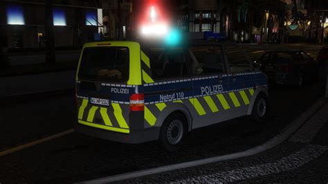 VW T5 Police Hessen ELS Reflection GTA 5 Mods