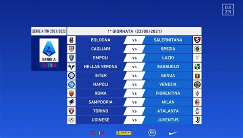 Calendario Serie A Andata E Ritorno Ecco Tutte Le Giornate