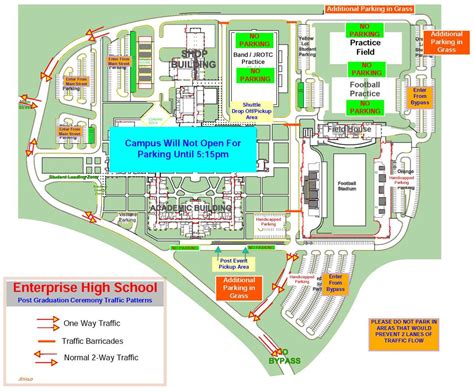 Enterprise High School sets graduation policies, parking map