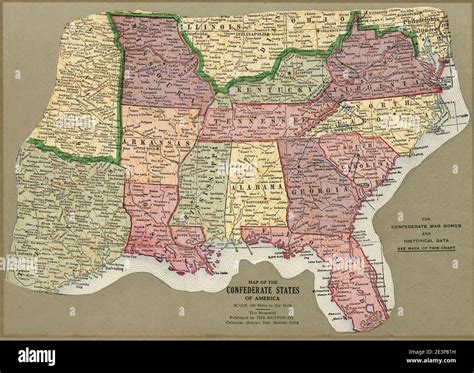 Confederate States Of America Map Hi Res Stock Photography And Images