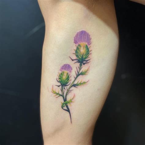 101 Amazing Thistle Tattoo Ideas You Need To See! | Outsons | Men's ...