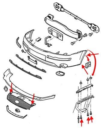 How To Remove Front And Rear Bumper Ford Mondeo Mk3 2000 2007