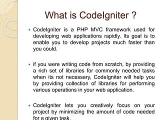 Codeigniter Ppt