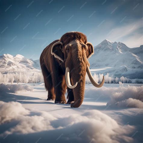 Premium AI Image | The Woolly Mammoth An Extinct Ice Age Giant Ancient ...