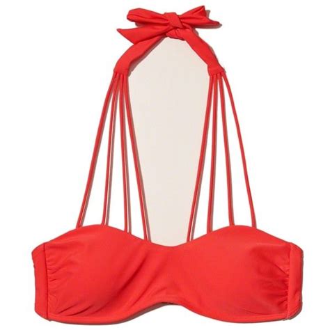 Hollister Strappy Halter Bikini Top Liked On Polyvore Featuring