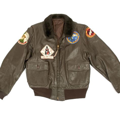 Original USMC Pilot Type G-1 Leather Flight Jacket- Vietnam War Era ...