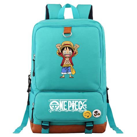 Anime One Piece Classic Backpack Wear Resistant Anime Bookbag Large