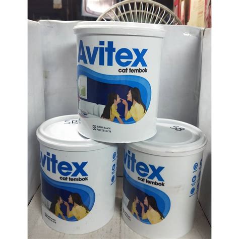 Jual Cat Tembok Avitex Kg Super Black Hitam Cat Dinding Plafon