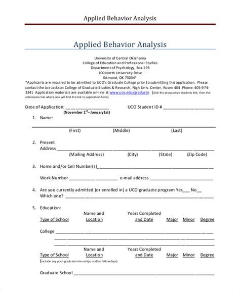 Free Behavior Analysis Samples In Ms Word Pdf Google Docs Pages