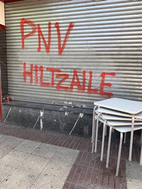 PNV condena la aparición de pintadas alusivas al preso de ETA Patxi