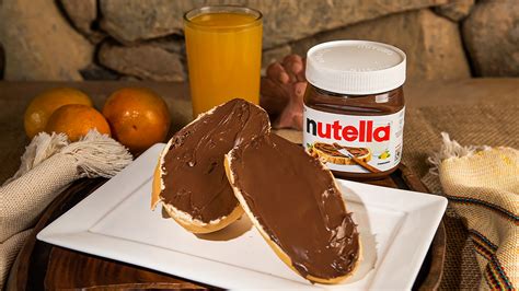 O pão Nutella é uma combinação clássica e muito apreciada em que o