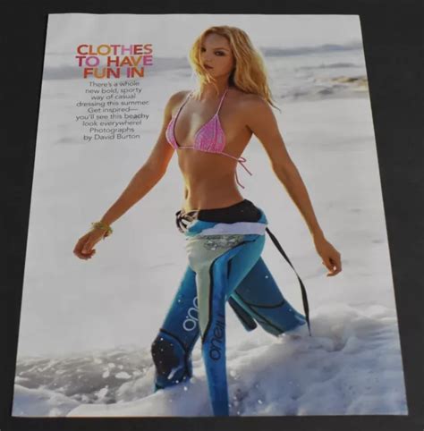 PRINT AD Sexy Heels Long Legs Fashion Lady Blonde Cothes To Have Fun In Art