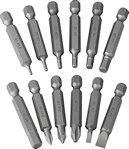 Hakkin Allen Key Bit Set 12 Pieces S2 Steel Magnetic Hexagon Phillips