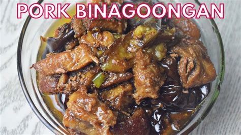 Pork Binagoongan With Fried Eggplant Binagoongang Baboy Na May