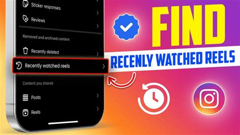 View Your Recently Watched Instagram Reels Find Recently Watched