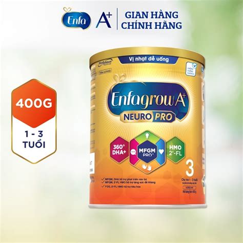 Sữa Bột Enfagrow A Neuropro 3 FL HMO 400g 1 3 tuổi VNTOWORLD