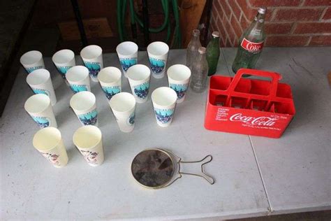 Coke Bottles Plastic Coca Cola Caddy Plastic Derby Tumblers And Misc