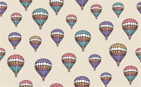 Hot Air Balloon Pattern 60571410 Vector Art At Vecteezy