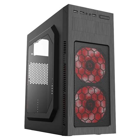 Gabinete Magnum Tech Mt 435r Fan 120 Led Rojo X 2 Usb 2 0 Precio