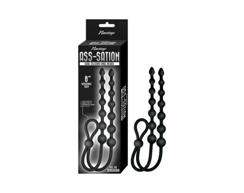 Ass Sation Dual Silicone Anal Beads Blac
