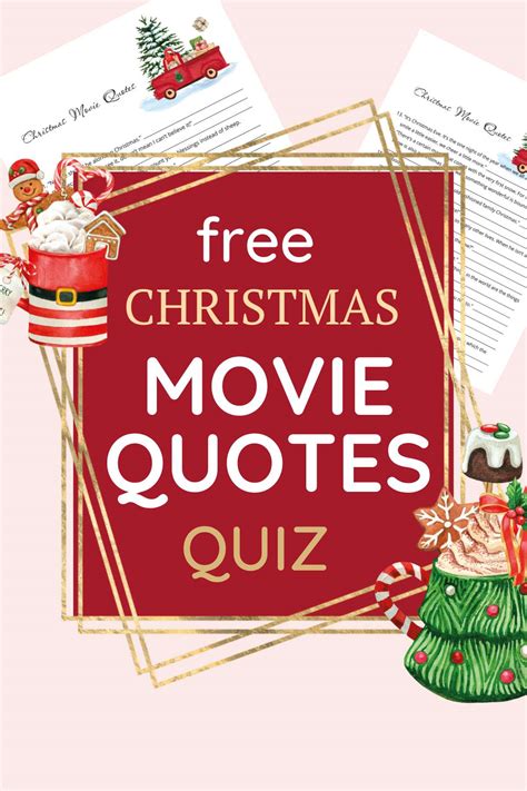 25 Christmas Movie Quotes Free Printable Quiz