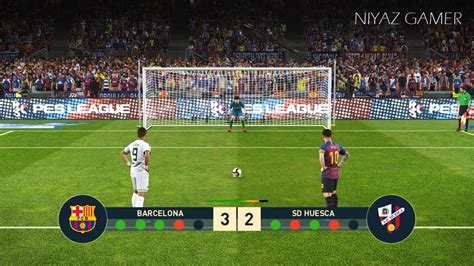 PES 2019 FC BARCELONA Vs HUESCA Penalty Shootout Gameplay PC